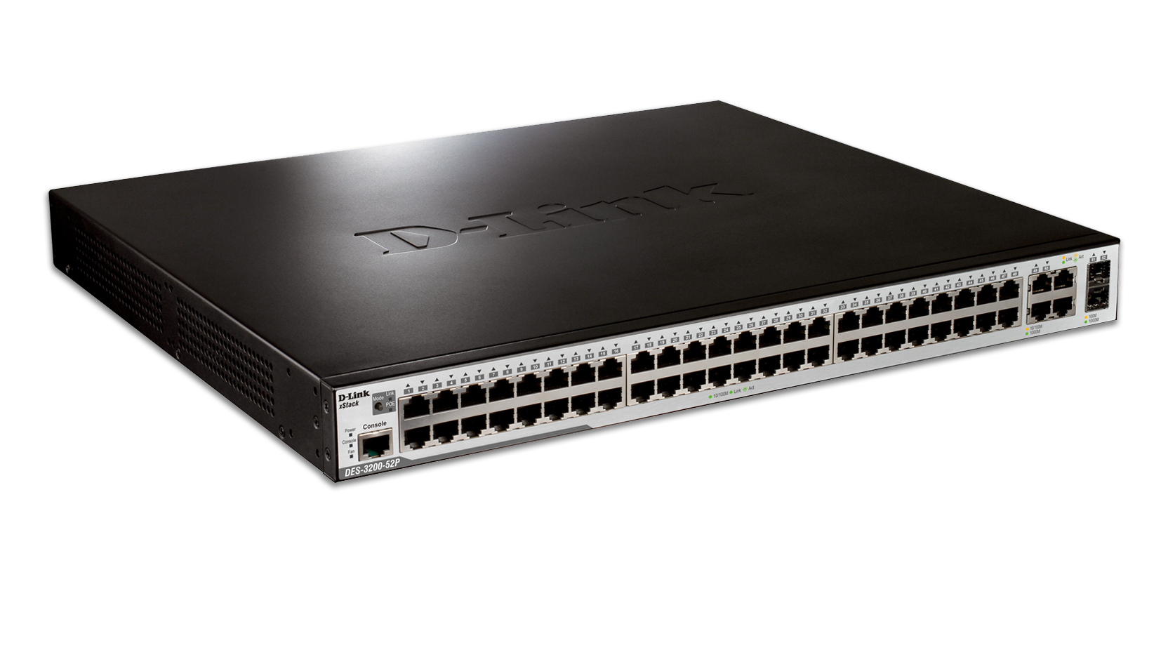 48-Port Fast Ethernet Managed L2 Switch With 2 10/100/1000 Ports And 2 ...