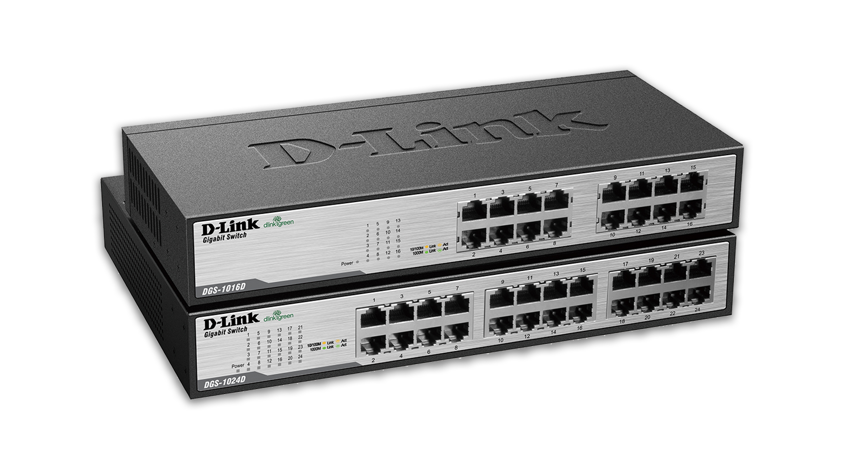 16Port Gigabit Unmanaged Desktop/Rackmount Switch (DGS1016D) DLink