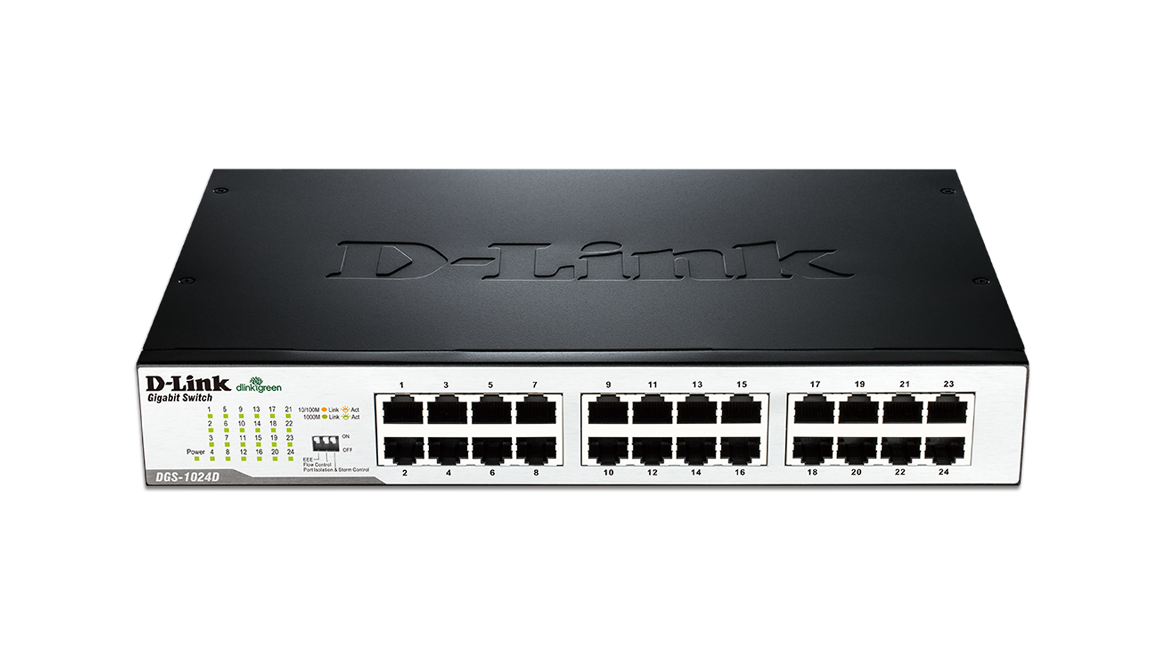 24 Port Gigabit Unmanaged Desktoprackmount Switch Dgs 1024d D Link