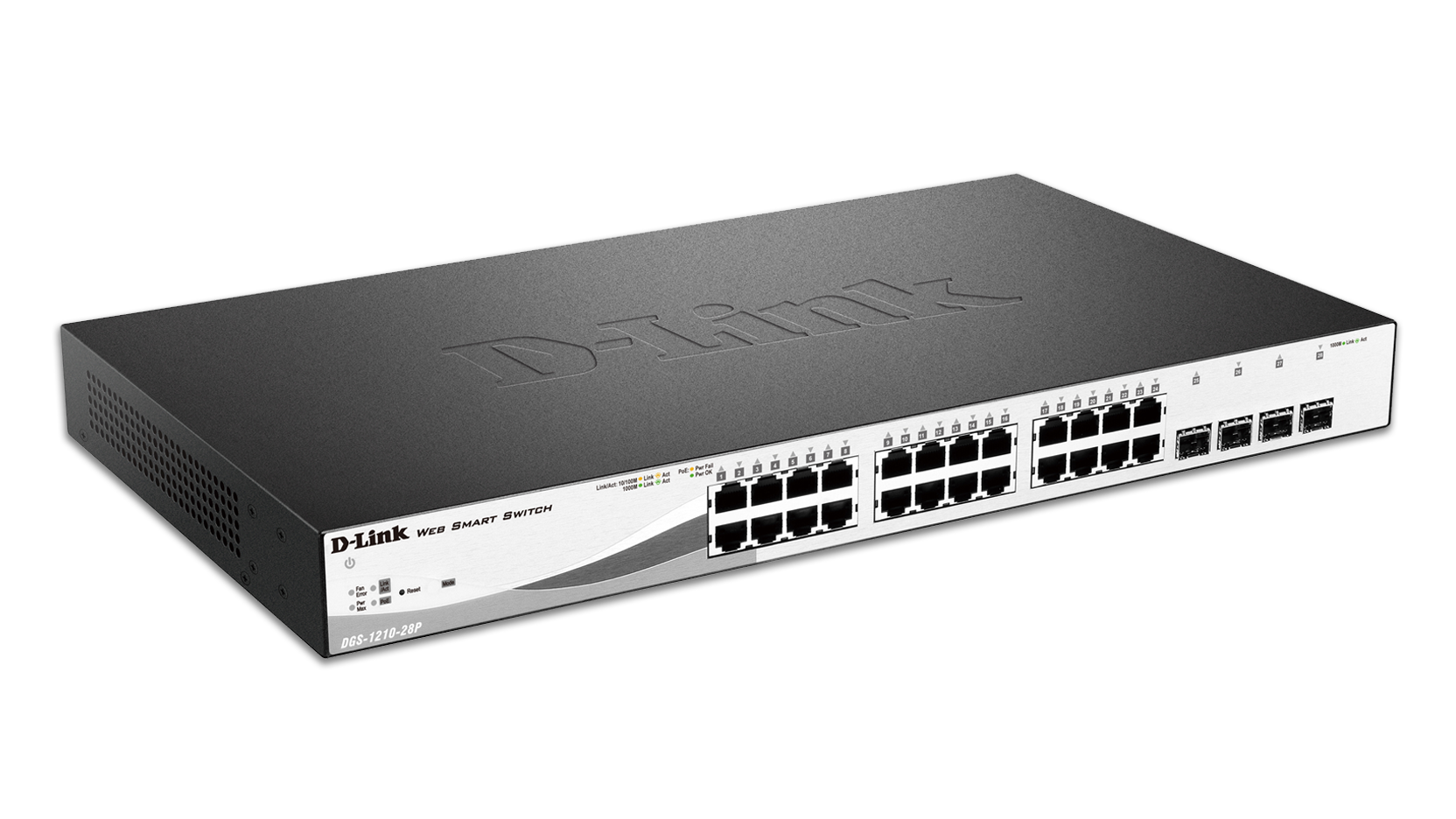 28 Port PoE Gigabit Web Smart Switch including 4 Gigabit SFP ports