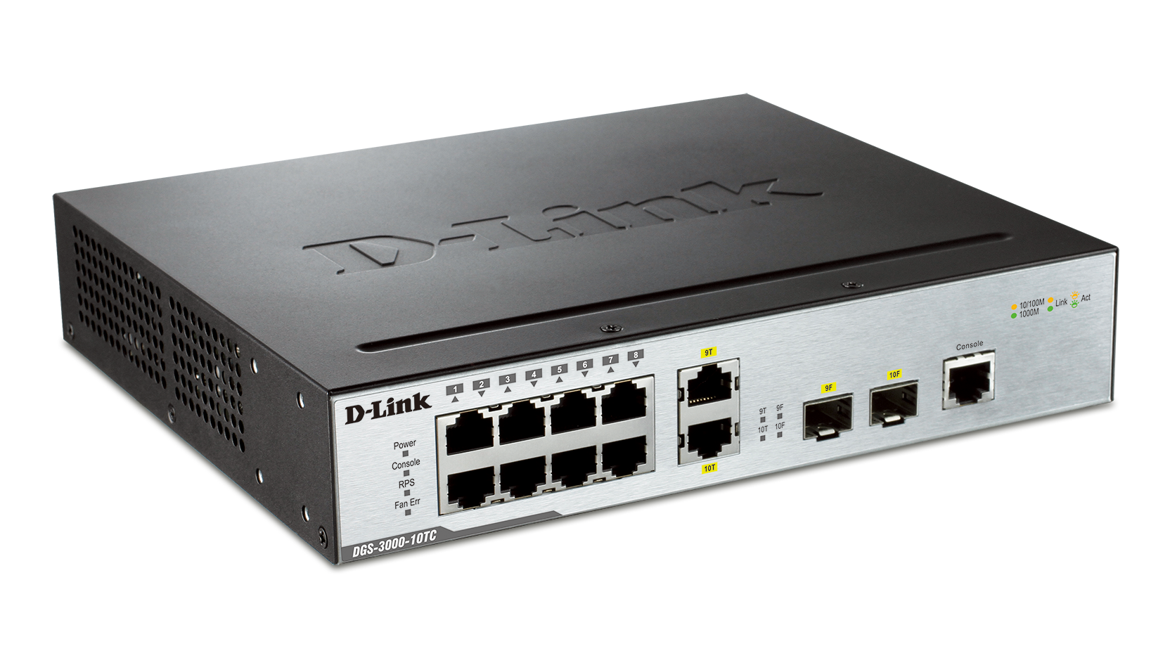 10Port Gigabit L2 Managed Switch including 2 Gigabit combo BASET/SFP Ports DLink