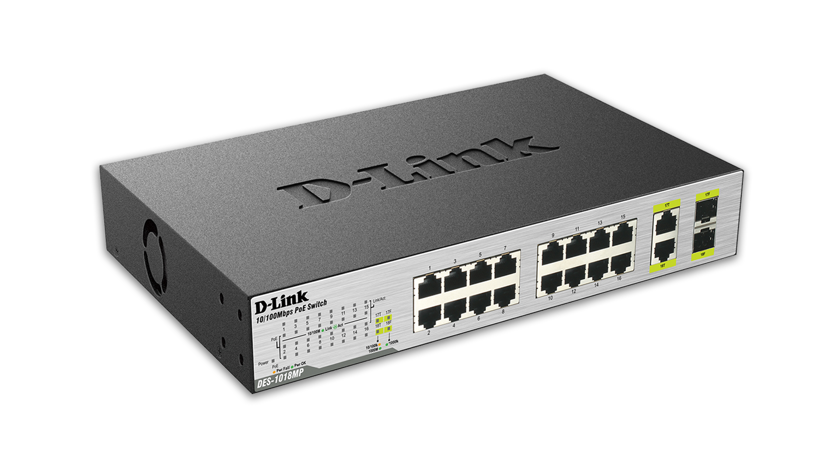 18 port 10 100 unmanaged poe switch including 2 1000base t 18 port 10 100 unmanaged poe switch including 2 1000base t