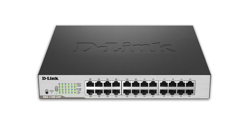 D Link Smart Managed 24 Port Gigabit PoE Switch DGS 1100 24P D Link